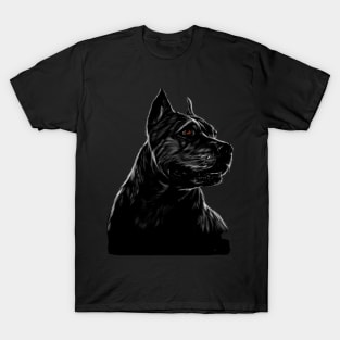 American pit bull head portrait T-Shirt